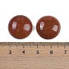 Synthetic Goldstone Cabochons G-T020-18mm-43-3