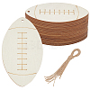 20Pcs Unfinished Wood Pendant Decorations WOOD-SP0001-35B-1