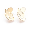 Brass Ear Stud Findings X-KK-T027-64G-2