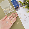 24Pcs 2 Colors 201 Stainless Steel Pendants STAS-SC0005-73-3