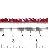 Electroplate Transparent Glass Beads Strands EGLA-A035-T4mm-L07-4