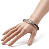 Braided Imitation Cowhide Leather Cord Bracelets for Couple BJEW-JB06443-38