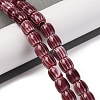 Handmade Lampwork Chevron Beads Strands X-LAMP-K041-01B-02-2