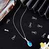 10Pcs 925 Sterling Silver Ice Pick Pinch Bails STER-BBC0001-29A-5