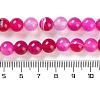 Natural Striped Agate/Banded Agate Beads Strands G-Z060-A01-B06-5