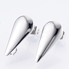 Non-Tarnish 304 Stainless Steel Stud Earring Findings X-STAS-Q231-04A-2