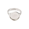 Adjustable Brass Ring Components KK-Q573-004P-3