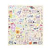 8Pcs PVC Self-Adhesive Stickers LS-STIC-L001-03-1
