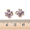 Valentine's Day Brass Micro Pave Cubic Zirconia Charms KK-P355-10G-3