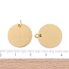 Ion Plating(IP) 304 Stainless Steel Pendants X-STAS-I311-32F-G-4