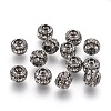 Brass Crystal Rhinestone Beads LS-RB-9X10-1-1