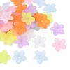 5-Petal Transparent Acrylic Bead Caps FACR-T001-06A-1