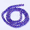 Electroplate Glass Beads Strands EGLA-A044-T1mm-B06-2