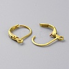 Brass Leverback Earring Findings KK-WH0044-142C-G-2