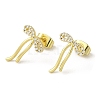 Brass Stud Earrings EJEW-D109-02G-1