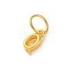 925 Sterling Silver Letter Charms with Jump Rings STER-R008-01G-Q-2