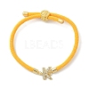 Adjustable Nylon Cord Bracelets BJEW-C096-01G-11-4
