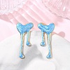 304 Stainless Steel Enamel Stud Earrings for Women SA-CBA46AF-22G-2