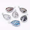 Natural & Synthetic Mixed Stone Pendants G-E421-P-1