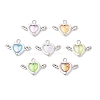 Acrylic & Tibetan Style Alloy Pendants PALLOY-JF04326-1