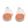 Halloween Theme Rack Plating Alloy Enamel Pendants ENAM-N056-358A-1