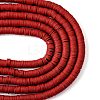 Handmade Polymer Clay Beads Strands CLAY-R089-8mm-Q103-2