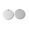 Non-Tarnish 304 Stainless Steel Pendants STAS-Q308-09P-P-1