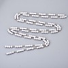 Handmade Round ABS Plastic Imitation Pearl Beads Chains for Necklaces Bracelets Making CHC-T012-30LG-3
