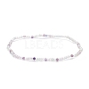 Natural Fluorite Beaded Stretch Bracelet BJEW-JB08484-04-1