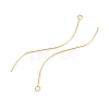 Brass Earring Findings KK-A274-17B-G-2