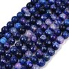 Natural Agate(Dyed & Heated) Beads Strands G-G079-A09-03-2