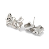 Rack Plating Brass Stud Earring EJEW-C081-31P-2