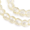 Transparent Glass Beads Strands EGLA-N028-01A-A09-4