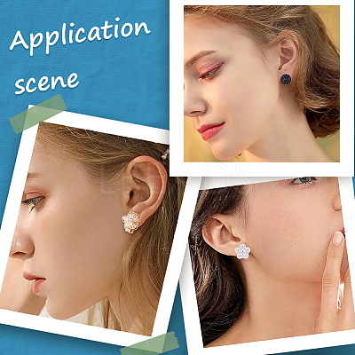 80Pcs 304 Stainless Steel Clip-on Earring Findings STAS-SC0005-67-1