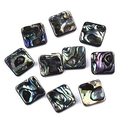 Natural Abalone Shell/Paua Shell Cabochons SSHEL-N034-75B-01-1