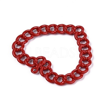 Spray Painted Alloy Pendants PALLOY-T092-89A-1