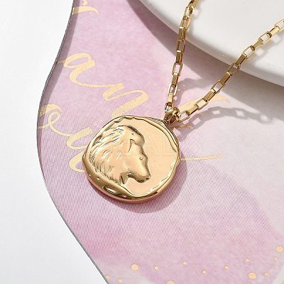 304 Stainless Steel Constellation Pendant Necklaces LS-NJEW-K392-01G-05-1