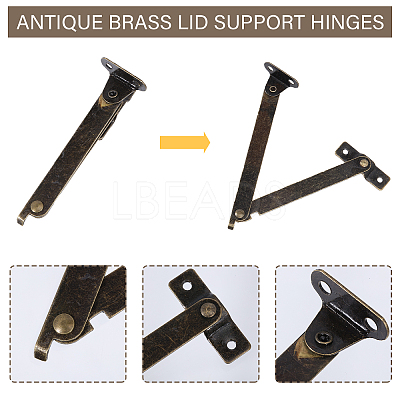 12 Sets 2 Styles Iron Box Support Stands FIND-GL0001-74-1