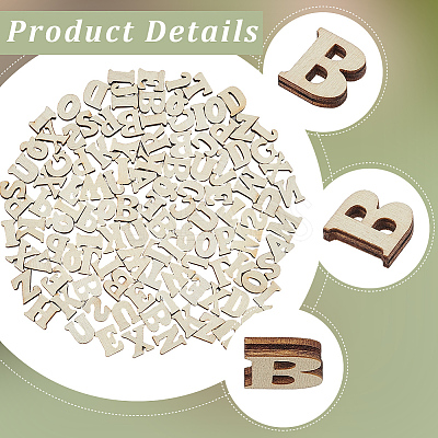 200Pcs Unfinished Wood Blocks WOOD-SP0001-81-1