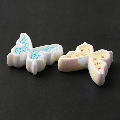 UV Plating Acrylic Beads MACR-M025-14-1