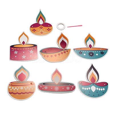 Diwali Theme Paper Flag Banners LS-DIY-NH0011-01B-1