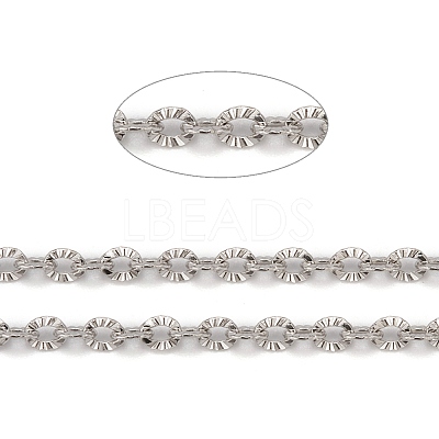 Tarnish Resistant 304 Stainless Steel Cable Chains CHS-N002-02A-P-1