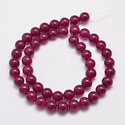 Natural & Dyed Malaysia Jade Bead Strands X-G-A146-8mm-A15-1