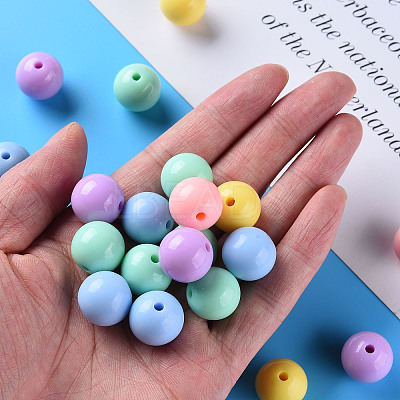 Opaque Acrylic Beads X-MACR-S370-C16mm-M1-1