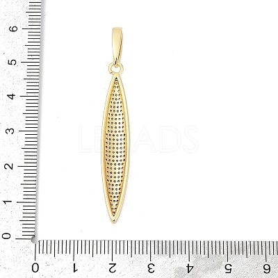 Brass Micro Pave Cubic Zirconia Pendants KK-H203-02G-1
