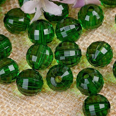 Transparent Acrylic Beads TACR-NH0001-D-12-1