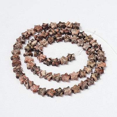 Natural Leopard Skin Beads Strands G-M201-27-6mm-1