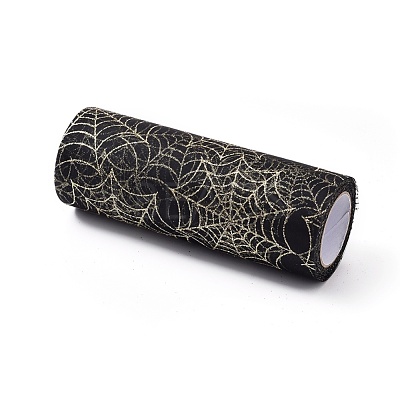 Spider Deco Mesh Ribbons OCOR-I005-B06-1