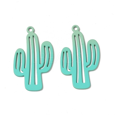 Spray Painted Alloy Charms PALLOY-P291-19M-04-1