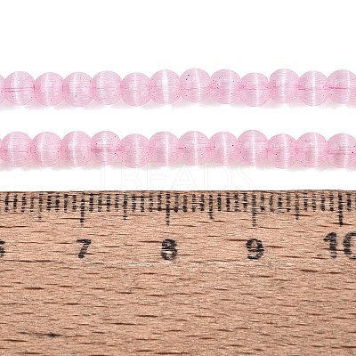 Glass Imitation Cat Eye Beads Strands GLAA-N075-01A-08-1